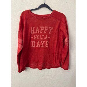 Grayson Threads sleepwear Happy Holla Days red shirt women size XL
